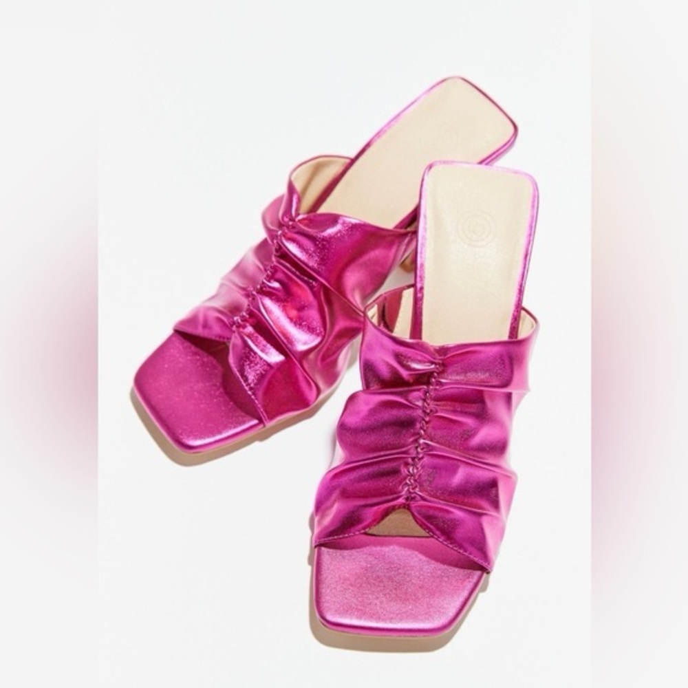 Metallic Pink Heels